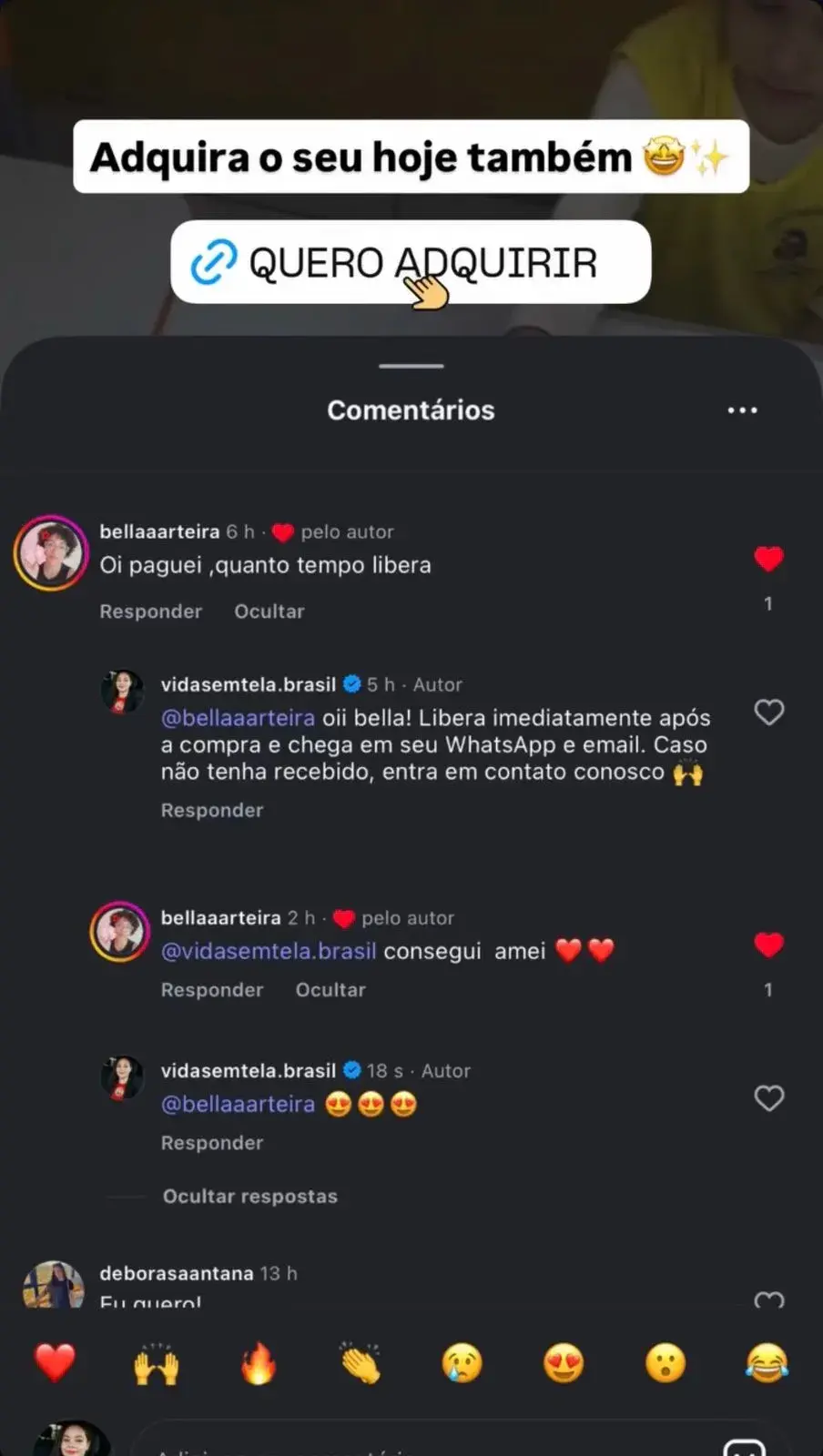 Mensagem de mãe que usa o Vida Sem Telas